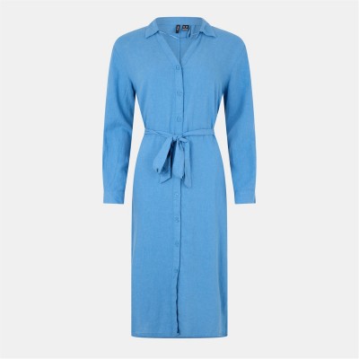 дамски,поли,и,рокли,дамски,облекла,размер,vero,moda,linn,shirt,drss,ld99,blue,jasper