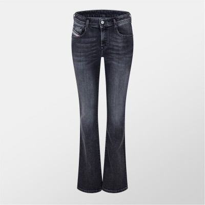 дънки,дамски,дънки,diesel,1969,d,ebbey,bootcut,and,flare,jeans,washed,black