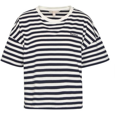тениска,дамски,топове,barbour,adria,t,shirt,navy,stripe