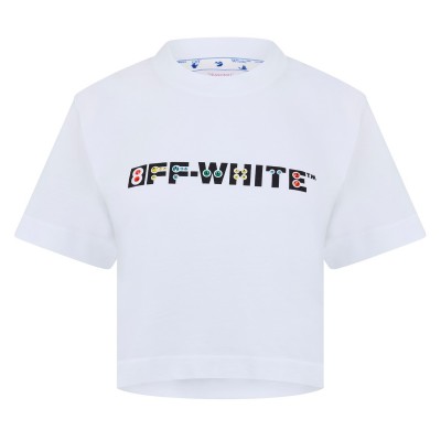 тениска,дамски,топове,off,white,geometric,logo,t,shirt,white,mult
