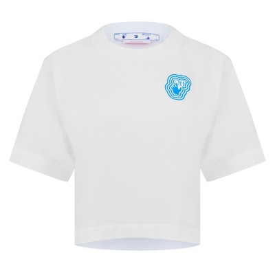тениска,дамски,топове,off,white,logo,t,shirt,white,blue