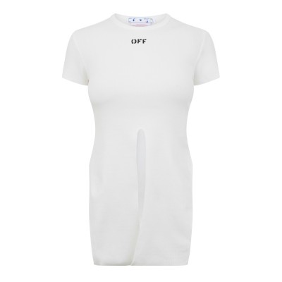 тениска,дамски,топове,off,white,stamp,t,shirt,dress,white,black