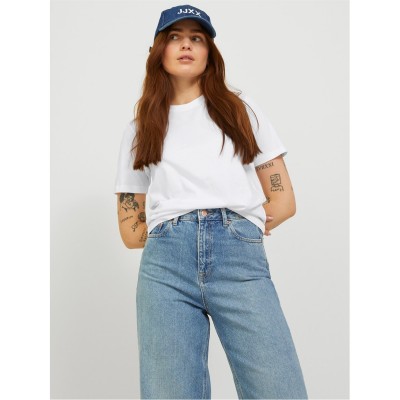 тениска,дамски,тениски,дамски,топове,jjxx,anna,ss,tee,ld00,bright,white