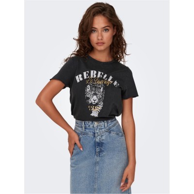 тениска,дамски,тениски,дамски,топове,only,lucy,short,sleeve,graphic,t,shirt,phantom