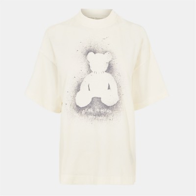 тениска,дамски,топове,palm,angels,women's,oversized,t,shirt,wht,grey