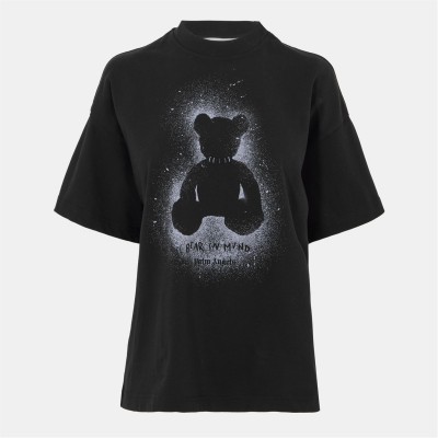 тениска,дамски,топове,palm,angels,women's,oversized,t,shirt,black