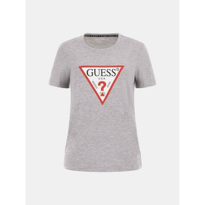 дамска,тениска,дамски,топове,guess,women,s,short,sleeve,crew,neck,original,slim,fit,t,shirt,lt,melange,grey
