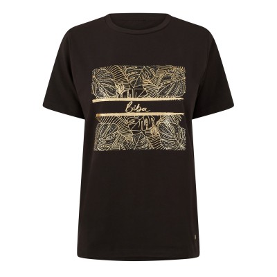 тениска,дамски,топове,biba,biba,essential,t,shirt,emb,leaf