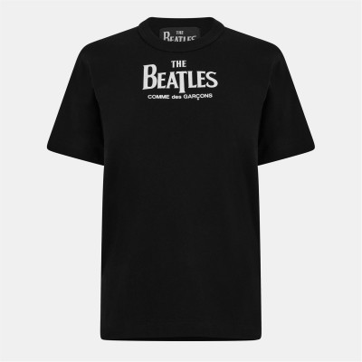 тениска,дамски,топове,comme,des,garcons,play,women's,beatles,regular,fit,t,shirt,black