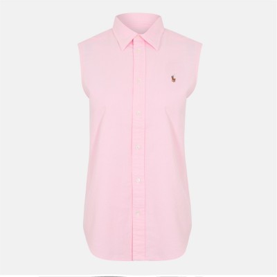 риза,дамски,ризи,polo,ralph,lauren,women's,short,sleeve,plain,shirt,bath,pink