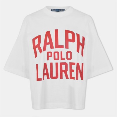 тениска,дамски,топове,polo,ralph,lauren,women's,t,shirt,antique,white
