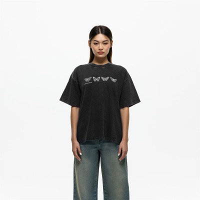 тениска,дамски,тениски,дамски,топове,good,for,nothing,oversized,t,shirt,white,black