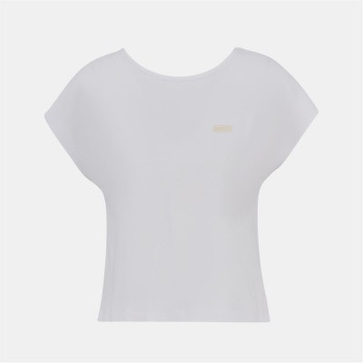 тениска,дамски,топове,barbour,international,women's,b.intense,natalia,slim,fit,t,shirt,white