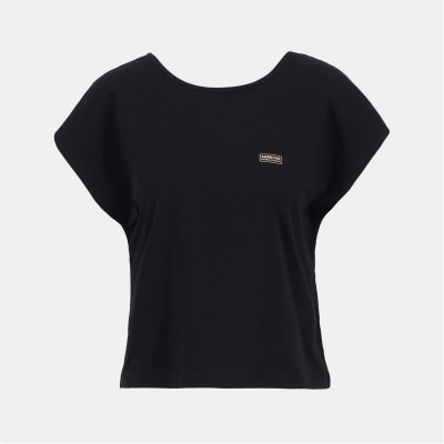 тениска,дамски,топове,barbour,international,women's,b.intense,natalia,slim,fit,t,shirt,black