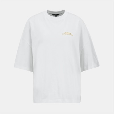 тениска,дамски,топове,barbour,international,women's,b.intense,palma,t,shirt,white