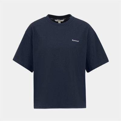 тениска,дамски,топове,barbour,women's,jema,oversized,t,shirt,navy