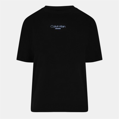 тениска,дамски,топове,calvin,klein,jeans,women's,boxy,fit,oversized,t,shirt,black