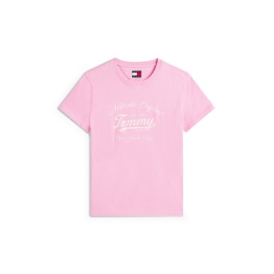 тениска,дамски,топове,tommy,jeans,tj,logo,tee,ld53,pink