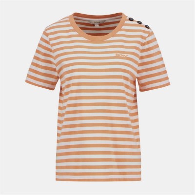 тениска,дамски,топове,barbour,women's,b.li,ferryside,t,shirt,papaya,cloud
