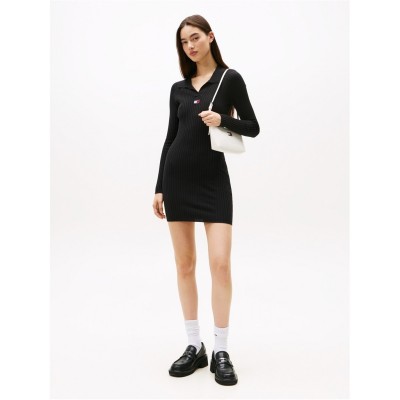дамски,поли,и,рокли,tommy,jeans,tj,badge,rib,drs,ld61,black