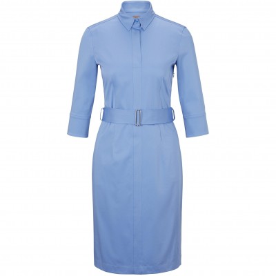 дамска,рокля,дамски,поли,и,рокли,boss,women,s,daliri1,wrap,dress,open,blue