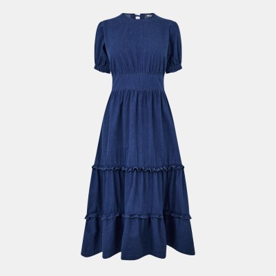дамска,рокля,дамски,поли,и,рокли,nobodys,child,women,s,rhianon,a,line,dress,blue