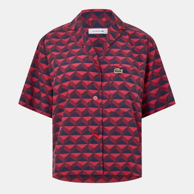 lacoste,women,s,short,sleeve,patterned,shirt,penumbra