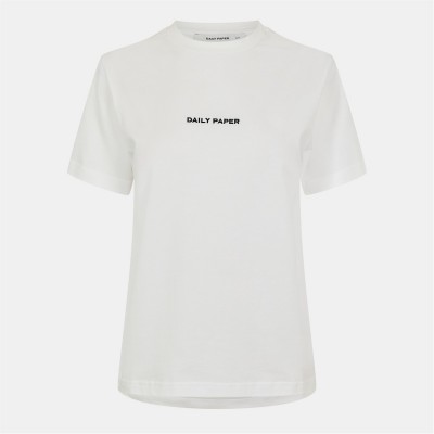 тениска,дамски,топове,daily,paper,short,sleeved,t,shirt,white