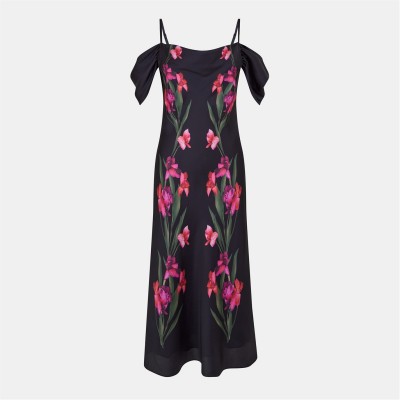 дамски,поли,и,рокли,ted,baker,satin,midi,drs,ld99,black