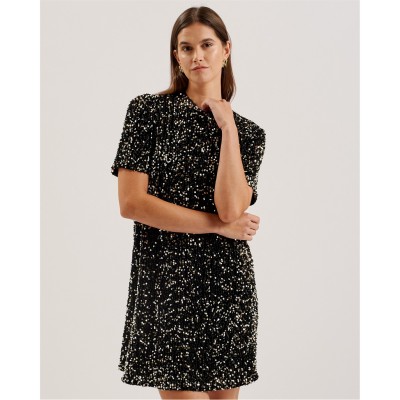 дамски,поли,и,рокли,ted,baker,shirt,mini,d,ld99,black