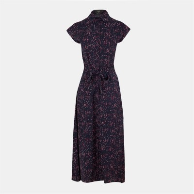 риза,с,къс,ръкав,дамски,ризи,ax,paris,navy,and,pink,printed,short,sleeve,midi,shirt,dress,navy