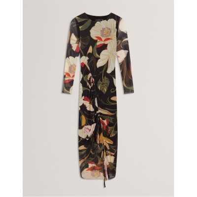 рокля,дамски,поли,и,рокли,ted,baker,ted,mesh,midi,dress,ld54,black