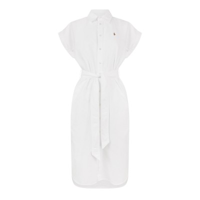 дамска,рокля,дамски,поли,и,рокли,polo,ralph,lauren,womens,shirt,dress,bsr,white