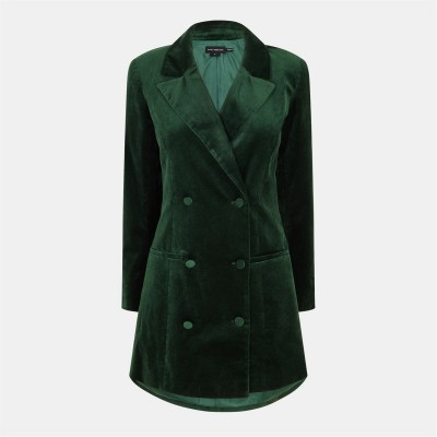 рокля,дамски,поли,и,рокли,good,american,women's,velvet,executive,blazer,dress,pine,green003