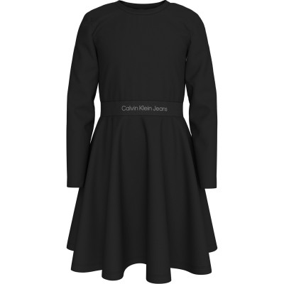 рокля,детски,облекла,calvin,klein,jeans,ckj,ls,tape,dress,jn54,ck,black,beh