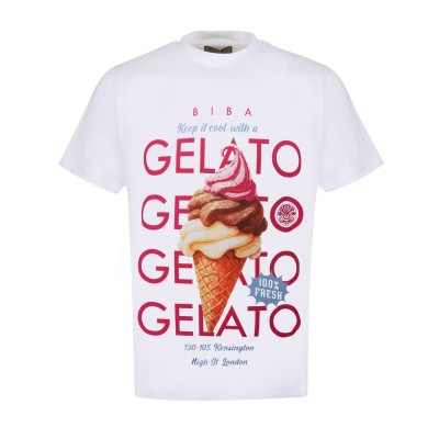 тениска,дамски,топове,biba,biba,graphic,tee,ld53,ice,cream