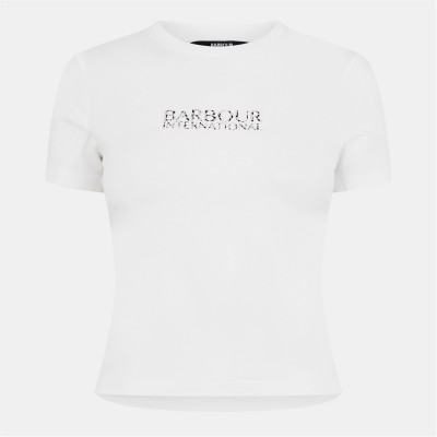 тениска,дамски,топове,barbour,international,harley,t,shirt,off,white
