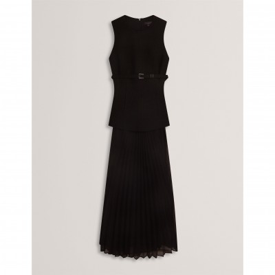 рокля,ted,baker,ted,pleat,midi,dress,ld71,black