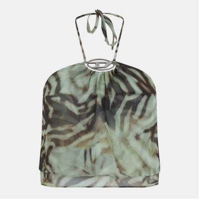 дамски,топове,diesel,women's,wrap,top,multicolor