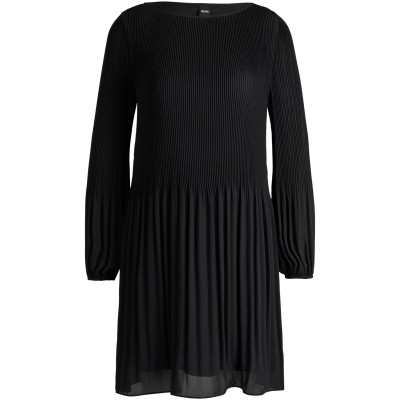 дамска,рокля,дамски,поли,и,рокли,boss,dasie,10250799,01,skater,dress,womens,black