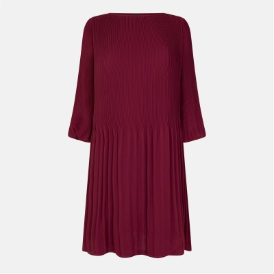 дамска,рокля,дамски,поли,и,рокли,boss,dasie,10250799,01,skater,dress,womens,dark,red