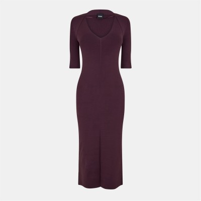 дамска,рокля,дамски,поли,и,рокли,boss,fezanin,10262187,01,bodycon,dress,womens,open,red