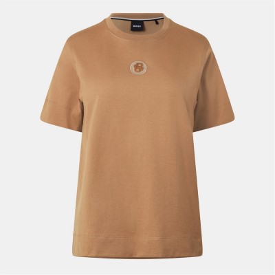 тениска,дамски,топове,boss,elpha,tee,ld99,medium,beige