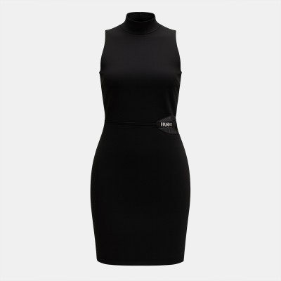 дамска,рокля,дамски,поли,и,рокли,hugo,women,s,kirine,wrap,dress,black