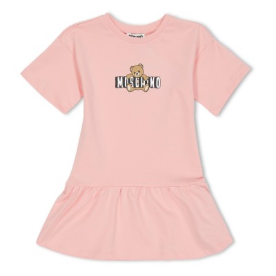 тениска,moschino,kids,bear,t,shirt,dress,sug,rose,50209