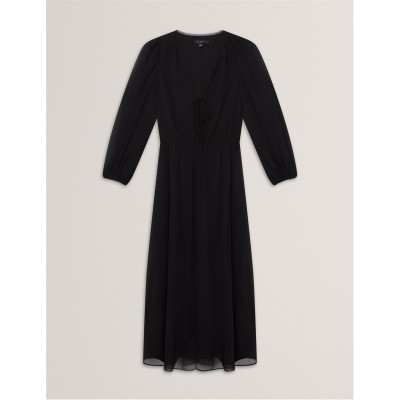 рокля,дамски,поли,и,рокли,ted,baker,ted,print,midi,dress,ld54,black