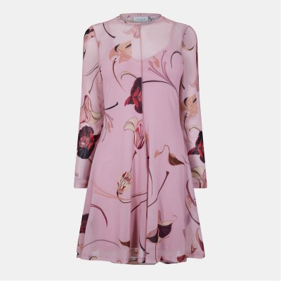 рокля,дамски,поли,и,рокли,ted,baker,women's,plain,mini,dress,lt,pink