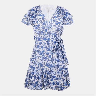 рокля,дамски,поли,и,рокли,ted,baker,woven,dress,ld99,blue
