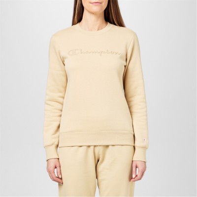 блуза,дамски,блузи,champion,women's,crew,sweatshirt,beige