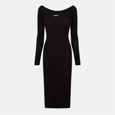 рокля,дамски,поли,и,рокли,off,white,off,scoop,dress,ld99,black,white